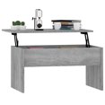 thumbnail image 5 of vidaXL Coffee Table Grey Sonoma 80x50.5x41.5 cm Engineered Wood, 5 of 5