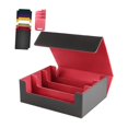 thumbnail image 3 of Caja para baraja de cartas Caja para naipes Caja para naipes coleccionable estándar Capacidad para 1800 cartas con 8 divisores para cartas Contenedor Rojo, 3 of 8