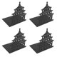 thumbnail image 4 of Sujetalibros de Metal ANGGREK Borde Redondeado Negro, 4 of 8
