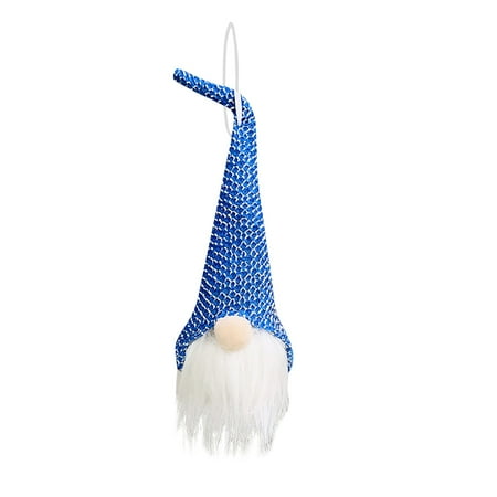 

Pianpianzi Garland for Chandelier 100ft Vintage Stained Glass Panel Stained Glass Kits for Adults Baking Mini Doll Creative Doll Knitted Luminous Hanging Hat Christmas Decorations Style Doll