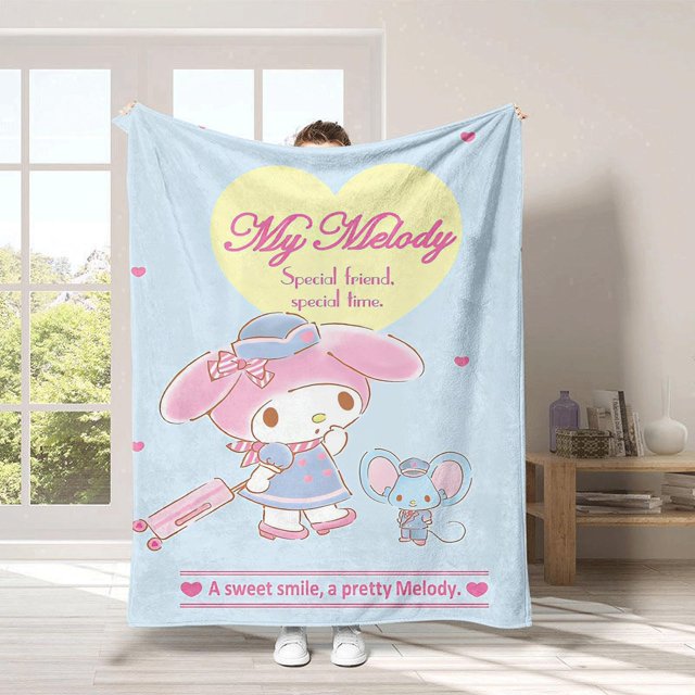 3D Printing, Cartoon Soft Double Flannel Blanket, Super Soft Blanket, Suitable For Living Room, Sofa