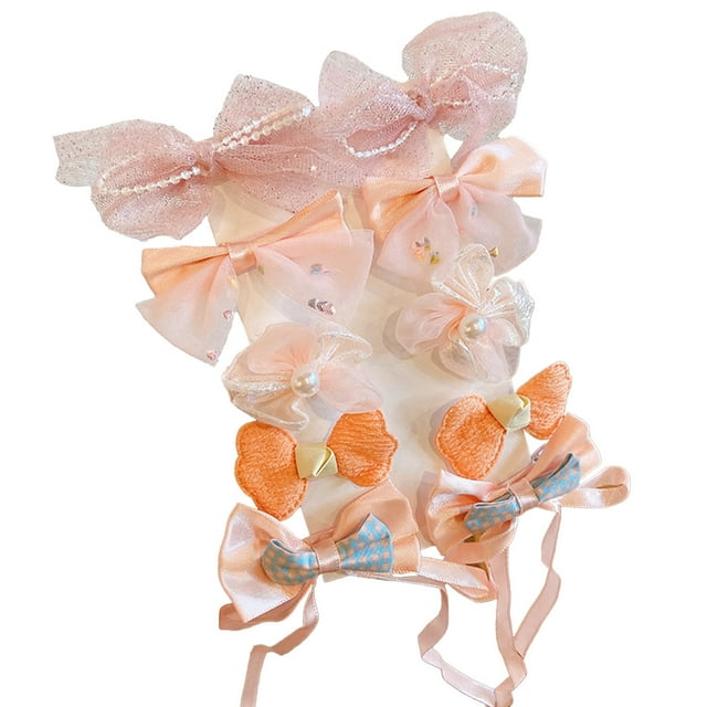 Herramientas de peinado, pinzas coloridas para el cabello de bebé, 10 pinzas lindas para el cabello para niñas, pinzas para el cabello con broches de flores, accesorios para el cabello para niñas pequ