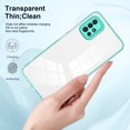 thumbnail image 7 of for Samsung A51 4G Luxury case, Hybrid Soft Silicone Bumper & Crystal Clear Hard PC Back,3 in 1 Military Drop Protection Transparent, Camera Lens Protection Case for Samsung Galaxy A51 4G, Green, 7 of 7
