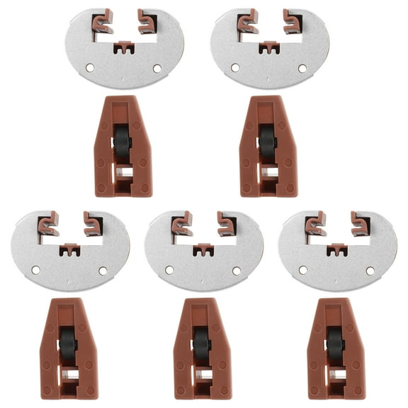 5 Sets Drawer Guides Stop Kit Drawer Slides Track Stoppers Drawer Replacement Parts
