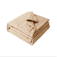 thumbnail image 5 of Kumdkd Pure Cotton Summer Quilt, 59x79" Lightweight Thin Blanket, Machine Washable Cool Bedspread for Air Conditioned Rooms, Plaid Pattern Twin Size Quilt, All Season Light Quilt, 5 of 6