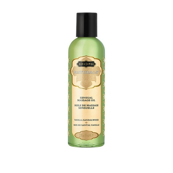 Kama Sutra Naturals Massage Oil - 2 oz Vanilla Sandalwood