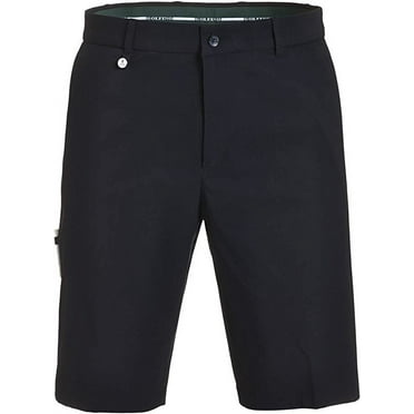 GOLFINO Techno Stretch Flat Front Bermuda Shorts (Navy, 46)