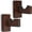 Wall Mount Brackets - Brown, variant on 2PCS Baseball Bat Display Case, Baseball Bat Hanger Holder, Wall Mount Baseball Bat Horizontal Rack, Baseball Bat Bracket - Black