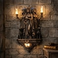 thumbnail image 4 of Hecate Wall Lamp Triple Goddess 7.87in Resin Wall Sconce,Gothic Mythology Wall Light,Witchy Moon Goddess LED Wall Decor for Bedroom Living Room Altar,Ideal Gift for Gothic Lovers Mythology Fans, 4 of 6