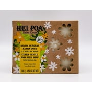 Hei Poa Monoi Extra Gentle and Rich Soap Cleans and Hydrates the Face, body and hands 100g