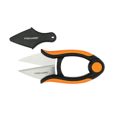 Fiskars Garden Herb Pruning Shears, Precise 5" Garden Tool Stainless Steel Blades (Pack of 2)