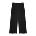 thumbnail image 3 of Adjustable Waist Casual Pants with Pockets - Polyester Fabric, Sports & Daily Use, Spring/Summer, Machine Wash, Versatile Outfit, 3 of 3