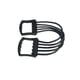 thumbnail image 2 of Greeniant Expansor de pecho, banda elástica para estirar, ejercitador muscular, equipo de ejercicio de fuerza de 5 resortes, gimnasio en casa Accesorios para máquinas de ejercicios Negro, 2 of 6