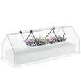 thumbnail image 2 of Outsunny 8.6 x 3 x 1ft Raised Garden Bed with Mini Greenhouse, Galvanized Raised Garden Bed with Cover, Green, 2 of 9