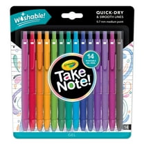 Crayola Take Note! Washable Gel Pen Set, 14 Count