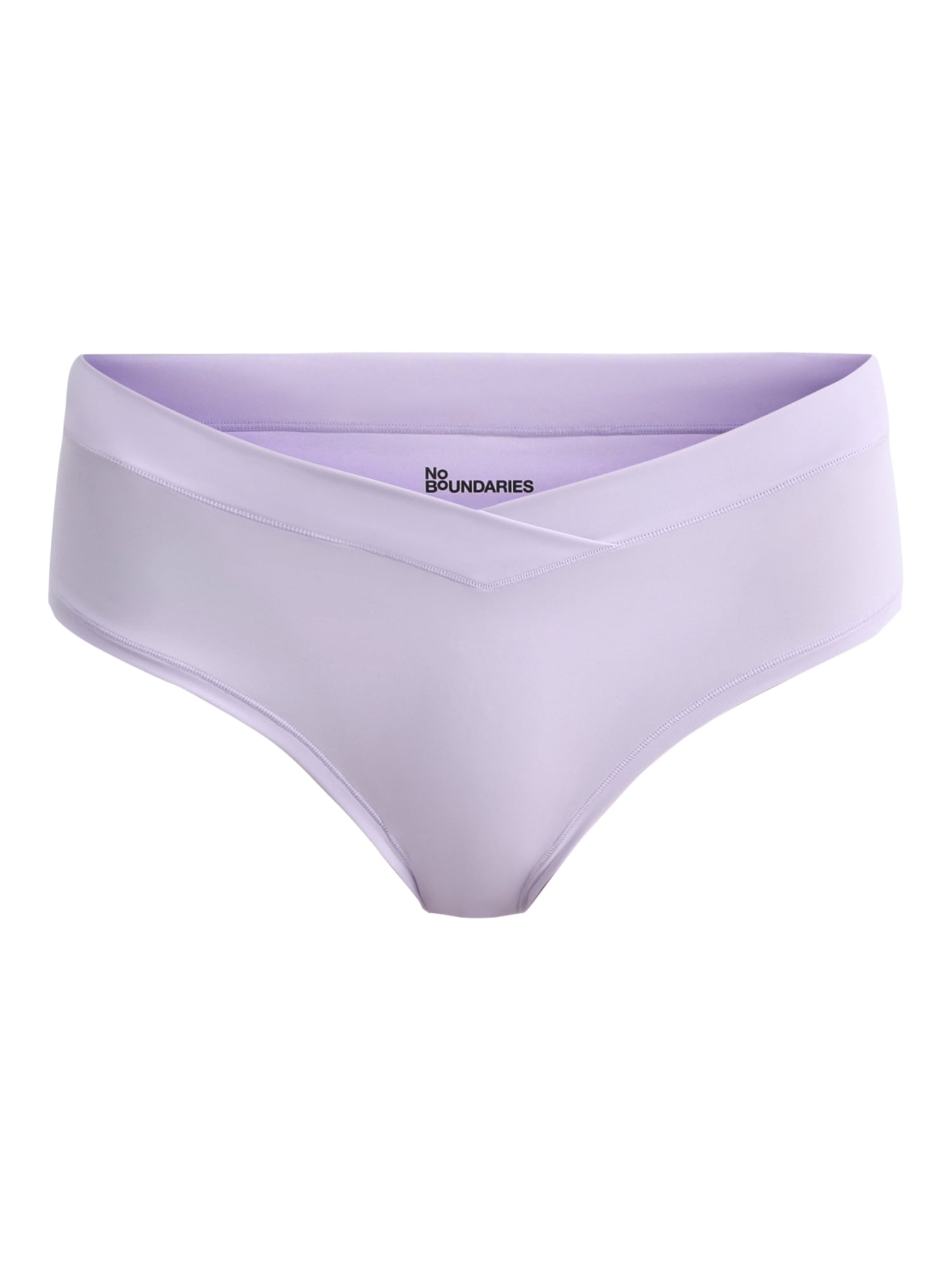 (3 pack) No Boundaries Micro Crossover Hipster Panty, Women’s and Women’s Plus, Sizes XS-XXXL