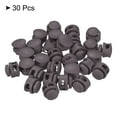 thumbnail image 3 of Cord Locks, Round Spring Toggle Stopper for Drawstring Bag Shoelaces, Dark Brown 30 Pack, 3 of 5