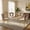 White chair, variant on Sumdeal Modern Dining Chair Sets, 2/4/6-Piece Sets,Fabric Upholstered Chairs, Gold Iron Legs, Soft Seats, Ergonomic Backrest Support, Suitable for Dining Rooms, Living Rooms, Cafes, and Offices