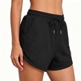 thumbnail image 4 of Wensltd Women Short Drawstring Elastic Waist Summer Beach Casual Shorts, 4 of 5