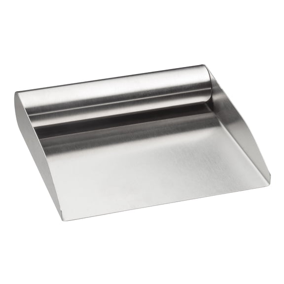 HIC Kitchen Food Scoop, 18/8 Stainless Steel, Wide Mouth, For Transferring Chopped Ingredients And Scraping Pastry Dough, 6-Inch