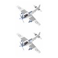 thumbnail image 1 of Baohd 1/2/3 Authentic Aircraft Assembly Model Kit 1 48 Scale Collectors Silver 2PCS, 1 of 1