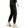 thumbnail image 6 of Liacowi Men Juniors Cargo Pants Oversized Casual Drawstring Pants Streetwear Long Cargo Trousers with Pockets, 6 of 7