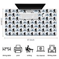thumbnail image 5 of Long Mouse Pads for Desk,White Bigfoot and Pine Tree Pattern Desk Mats on Top Of Desks, Desk Mouse Pad Extra Large with 3mm Non-Slip Base and Stitched Edge for Gaming,Office,Work,Home 47.3"x23.6", 5 of 6