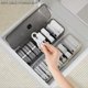 thumbnail image 4 of Desktop Storage Box Multifunctional Frame Sorting Box Clamshell Design Storage Data Cable Storage Box White, 4 of 5