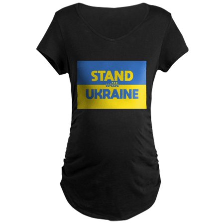 

CafePress - Stand With Ukraine Maternity T Shirt - Maternity Dark T-Shirt