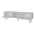 thumbnail image 4 of DeeHome Kyle White Hairpin Leg TV Rack, 4 of 6