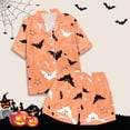 thumbnail image 4 of Vêtements de Nuit et Robes pour Filles Ensemble de Pyjama Confortable pour Enfants Haut Imprimé Mignon et Shorts Col à Boutons Design Manches Courtes Qualité, 4 of 5