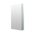 thumbnail image 5 of ANGELES HOME 16" x 30" Rectangle Medicine Cabinet Mirror, Surface Mount or Recessed Medicine Cabinet with Tempered Mirror, Anodized Chrome Aluminum Frame, Bathroom Mirror with Storage, 5 of 9