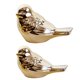 thumbnail image 1 of 2x Cerámica Pájaro Adorno Estatua Estatuilla Foto Accesorios Decoración para El Hogar Dorado S + L Sunnimix Adorno en forma de pájaro de cerámica, 1 of 8