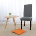 thumbnail image 3 of PiccoCasa Cotton Blends Strap Design Cushion Chair Buttocks Pad, 15.7"x 15.7"x 2.4" Orange, 3 of 7