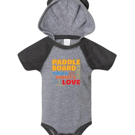 

Inktastic Paddle Board Yoga Sunset Sports Gift Baby Boy or Baby Girl Bodysuit