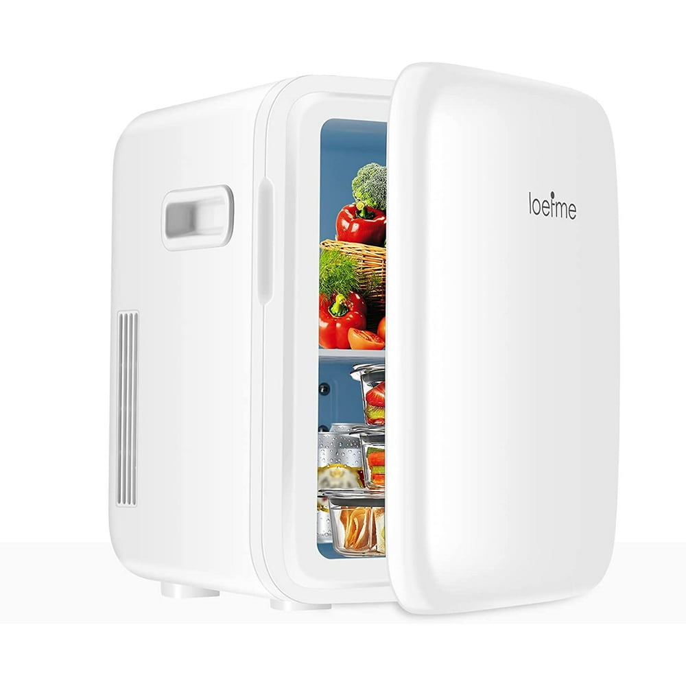 Mini Fridge, 10 Liter Cooler and Warmer Portable Small Refrigerators with AC/DC Power, Personal