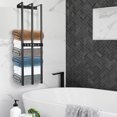 thumbnail image 3 of Towel Storage Rack, Towel Storage Holder Iron Alloy 3 Bar Design Large Capacity Sturdy  for Shower Room, 3 of 7