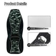 thumbnail image 5 of Yuyamidu Deep Green Camo Auto Seat Covers Camouflage Bucket Front Seats Cover for Cars Full Set of 2, Fit for Cars, SUV, Truck, Sedan, 5 of 7
