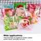 thumbnail image 4 of Bewildely 100 Uds. Bolsas de regalo para galletas Navidad Santa Claus muñeco de nieve aperitivos galletas bolsas de embalaje de plástico fiesta boda Kits de decoración para fiestas No.03 Bewildely HA007969-03, 4 of 6