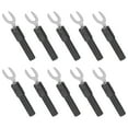 thumbnail image 4 of Conectores DE Alambre DE Spade DE La Horquilla DE Latón, 10 Piezas DE 6 Mm/0.2 Pulgadas Y Tipo 4 Mm/0.2in Enchufe DE Plátano, 30VAC -60VCC 10A T TIEMPRES DE ARRIBA ELÉCTRICA, 4 of 7