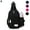 Black, variant on Crossbody Sling Backpacks for Women Men Nylon Waterproof Shoulder Chest Bags Messenger Bags for Hiking Cycling Travel Business (Purple)
