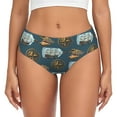 thumbnail image 1 of Fotbe Miniature Ship In Bottle Calzones Estampados para Mujer – Ropa Interior de Algodón, Cómoda, Suave y Elástica-Medium, 1 of 6