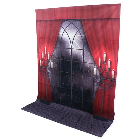Image of Decor Photobooth Props Scary Halloween Castle Backdrop Halloween Photo Props Halloween Backdrop Studio Red Vinyl