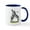 White/Navy Inside, variant on CafePress - Grant's Zebras Mug - 11 oz Ceramic Mug - Novelty Coffee Tea Cup