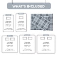 thumbnail image 4 of Regency Heights Twin Size Cotton Flannel Sheet Set, 3-Piece Flannel Bed Sheets Twin, 100% Cotton Bed Sheets Set with Deep Pocket, Christmas Plaid Blue, 4 of 10