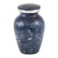 thumbnail image 2 of Perfect Memorials Keepsake Brushed Blue Cremation Urn, 2 of 4