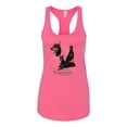 thumbnail image 2 of If It's Not a Doberman It's Just a Dog Gift | Womens Dog Lover Jersey Racerback Tank Top, Hot Pink, Medium, 2 of 3