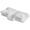 White, variant on EDX Cervical Pillow for Pain Relief, Ergonomic Side Sleeper Pillow for Dual-Height Orthopedic Contour Support for Bed Sleeping, Memory Foam Pillows Orthopedic Pillow for Back Stomach Sleepers,White