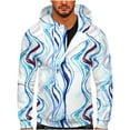 thumbnail image 1 of Sudadera informal con capucha y estampado de teñido anudado y media cremallera para hombre Pompotops oipoqjl52272, 1 of 5