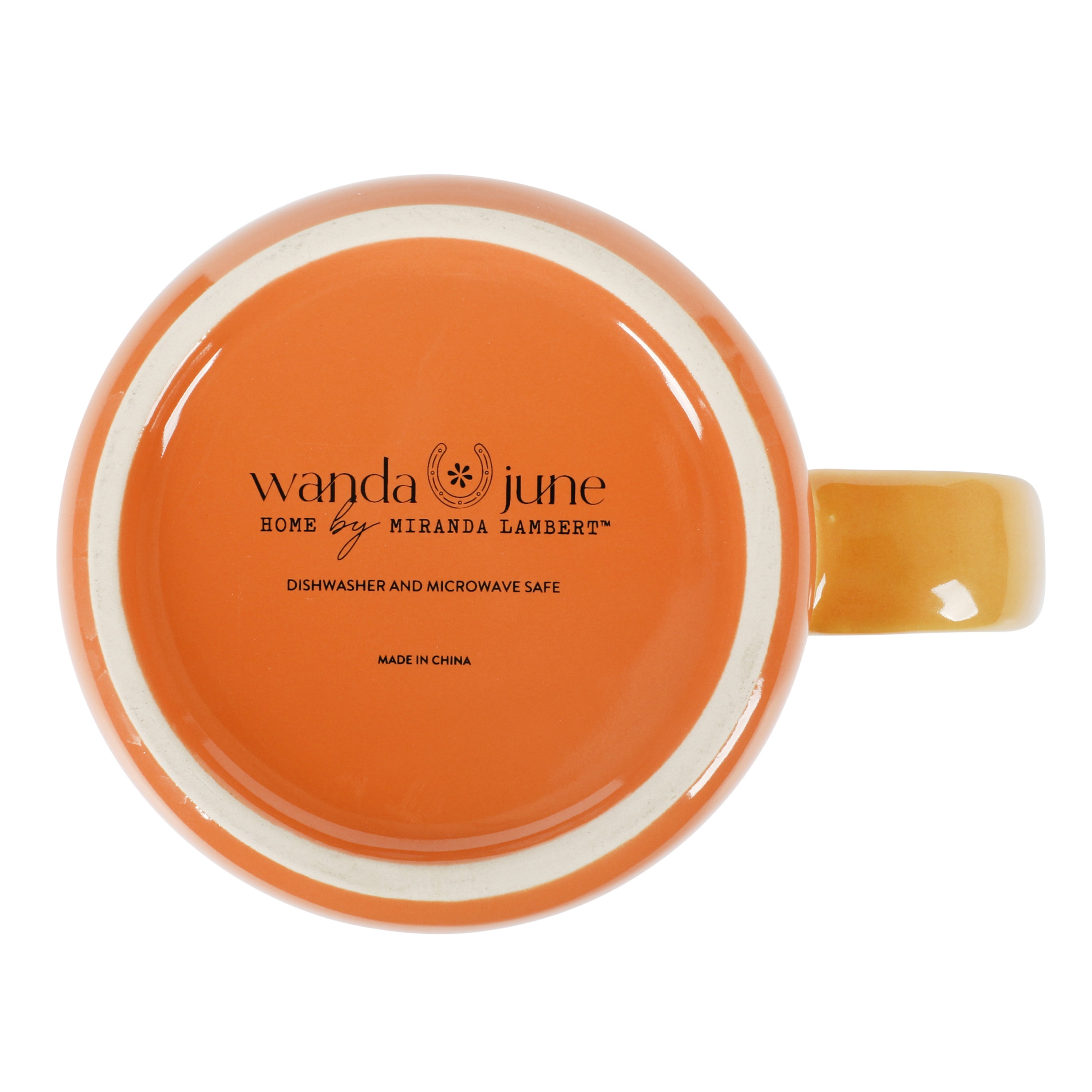 Wanda June Home Hustle Juice 20-ounce Orange Stoneware Mug by Miranda Lambert